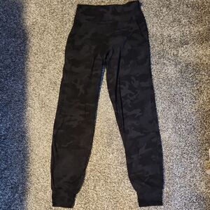 Lululemon Align High Rise Black Camouflage Joggers